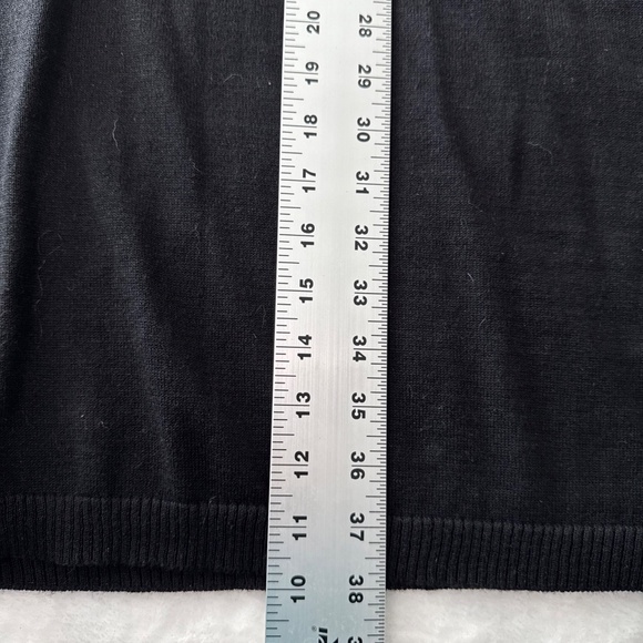 In Studio Black Sweater Dress White Striped Collared Shirt Wednesday Adams Style - Picture 12 of 12